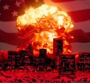 "Nuclear technology has provided the means for a tiny, tightly knit race, the Jews, to control the masses around the globe."